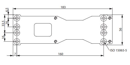 Montážní plech pod dveřní zavírač ASSA ABLOY (FAB) DC 200, DC 300, DC 500, DC 700