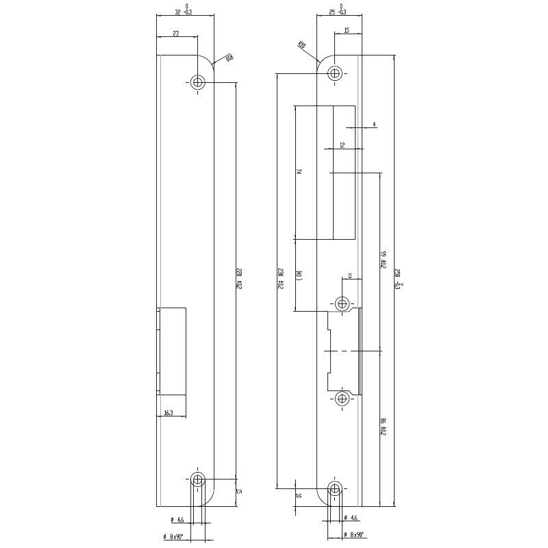 Lišta rohová levá