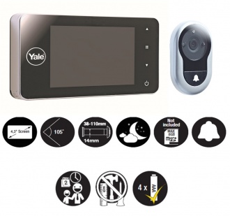 Digitální kukátko YALE DDV 4500 MEMORY