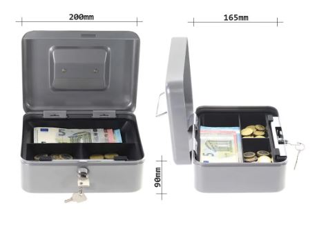 Pokladnička HomeStar Cash 2 stříbrná