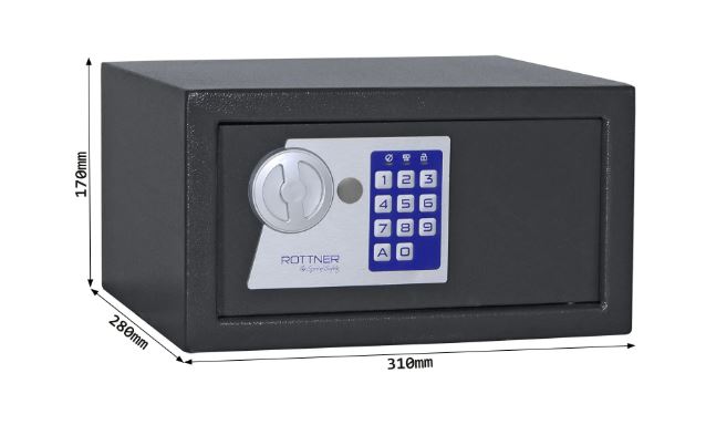 Nábytkový sejf Jupiter 2 EL antracit