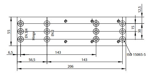 Montážní plech k ASSA ABLOY/FAB DC 140