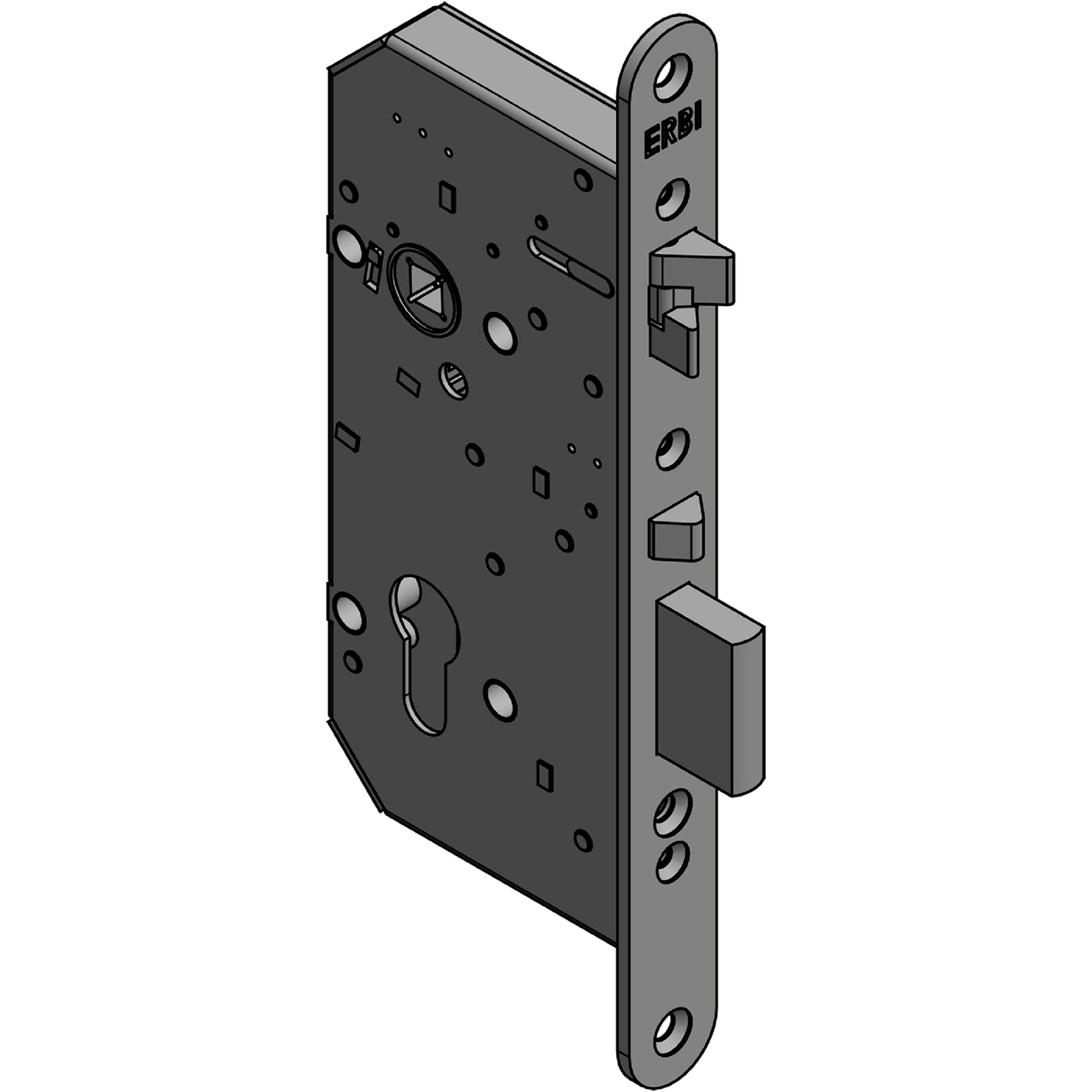 Zadlabací zámek ERBI - STAR 72/55 mechanický samozamykací