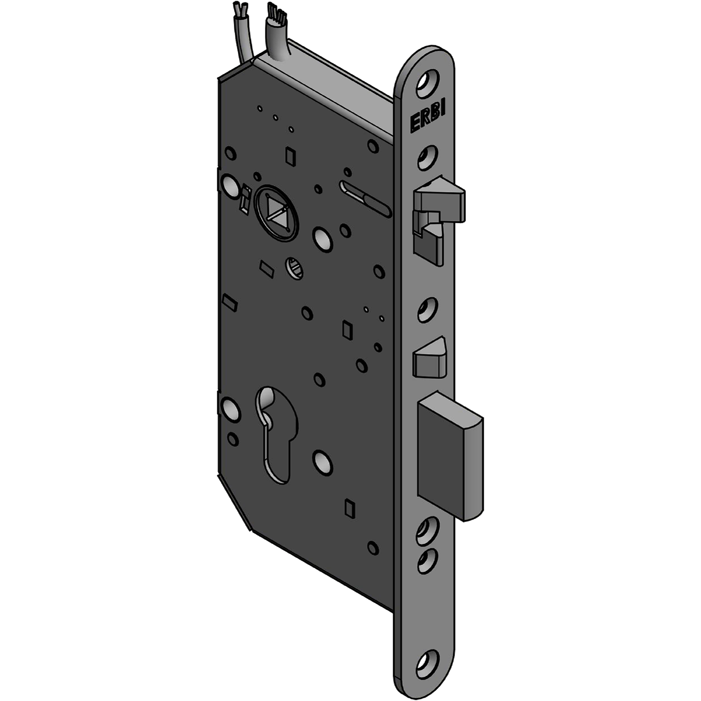 Zadlabací zámek ERBI - STAR 72/55 elektromechanický samozamykací